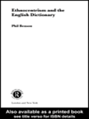 cover image of Ethnocentrism and the English Dictionary